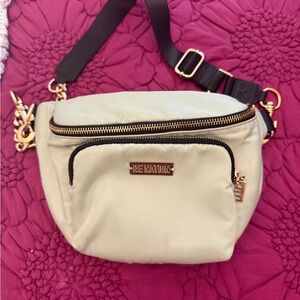 P.E Nation Light Green Waist/Crossbody Bag with Gold Accents